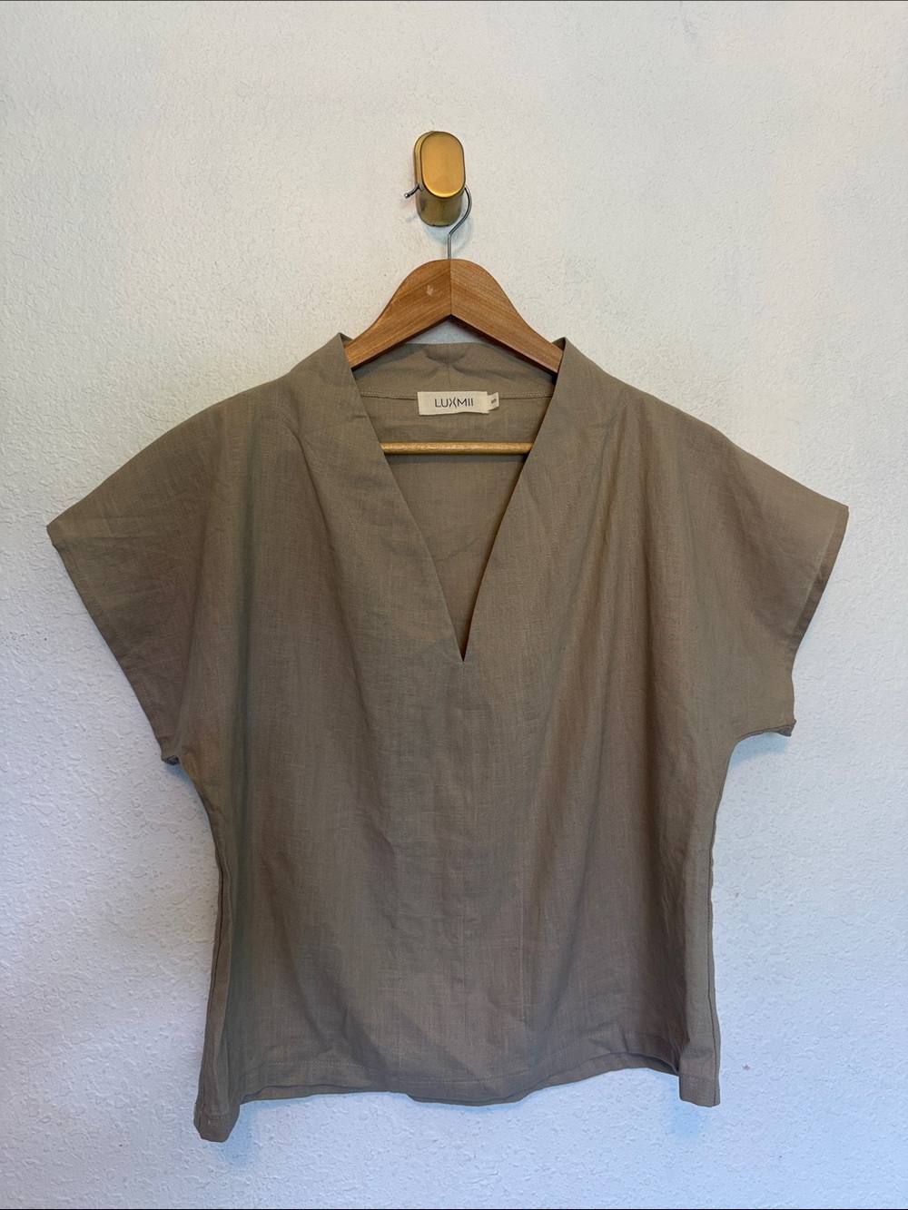 New nwot perfect Luxmi European Linen shirt Small
